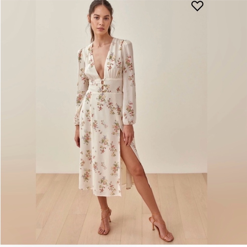 Reformation sz 6 Lorne Dress in Perfume Floral - Picture 4 of 11